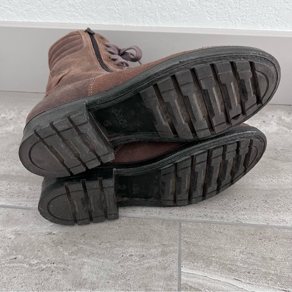 Taos Footwear Renegade Taupe Rugged Boots Shoes Zip Women Size 9-9.5 RGD-27697 , - Picture 15 of 16